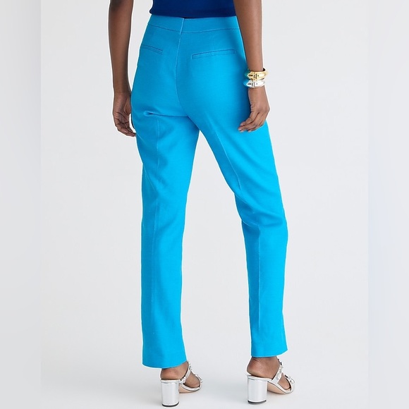 NEW / Kate straight-leg pant in stretch linen blend / B003 - Picture 3 of 7